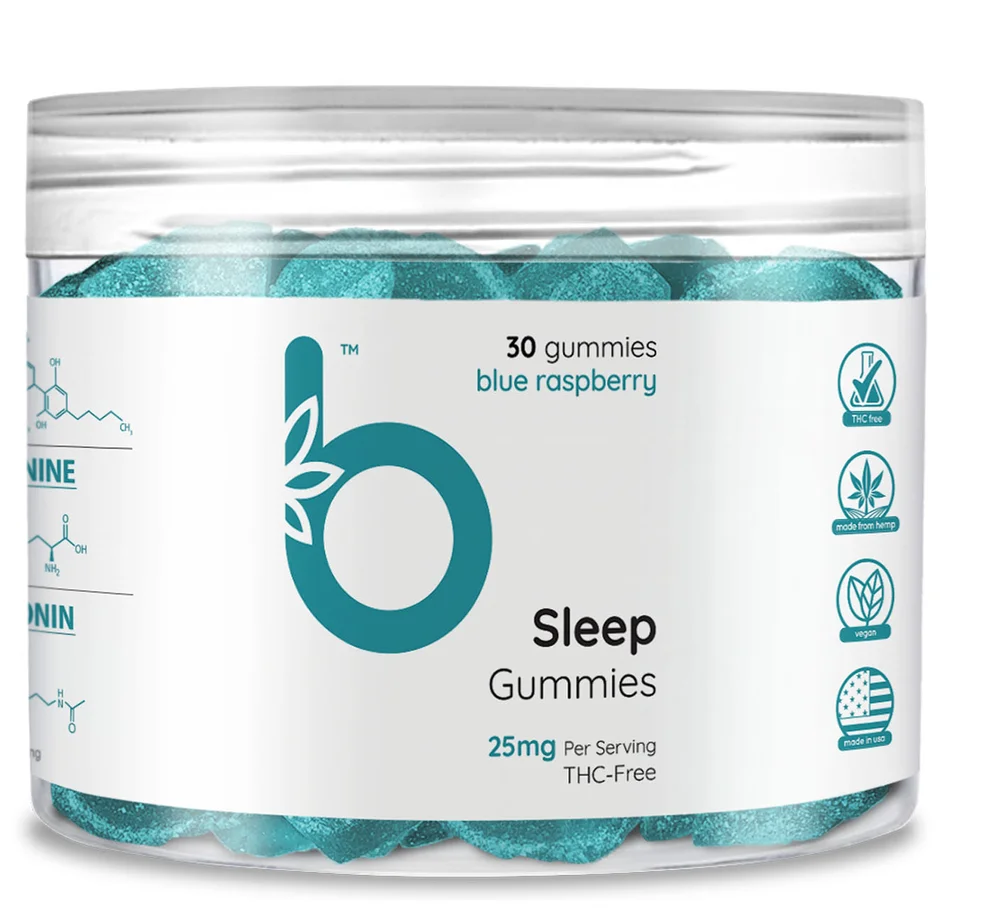 Bloom Hemp | CBD Sleep Gummies | Blue Raspberry | Zero THC